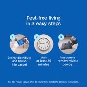 ADAMS Plus Flea & Tick Carpet Powder, Kills Fleas and Ticks On Contact, Prevents Flea Infestations for 12 months, For Carpets and Upholstery, Freshens and Deodorizes, Treats Up to 400 sq ft, 16 oz
