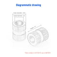 thumbnail image 2 of Embedded Nut Combination Copper Nut M2//M4/M5 Brass Knurled  Molded-in Insert Nut Packed in Organizer Box, 2 of 7