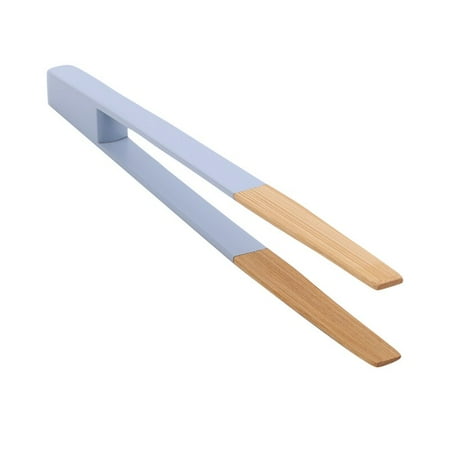 

Blue Yellow Pink Bamboo Dishes Kitchen Tongs Food Barbecue Tools Salad Bacon Steak Bread Cake Wood Clip Household Kitchen Utensils