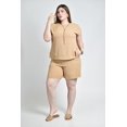 thumbnail image 4 of Set con textura y botones Roman Fashion /Tallas Extras, 4353 (Cafe) cafe 36, 4 of 6