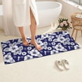 thumbnail image 4 of Pioneer Flower Floral Print Pattern Bathroom Rugs Mat, Non Slip Microfiber Bathroom Rug with Rubber Backing, Soft Mats for Bathroom Floor Tub Shower, 24"x60", 4 of 5