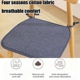 thumbnail image 4 of Summer Cottons And Linen Horseshoe Shaped Chair Cushions Dining Chair Cushions With Straps Non-sliped, 4 of 6