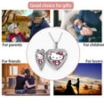 thumbnail image 5 of Hello Kitty Love Locket Necklace, Can Hold Photos Polished Locket Necklace Birthday Gift, 5 of 5
