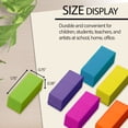 thumbnail image 2 of BAZIC Erasers Neon Bevel Eraser, Latex Free Erasers Set, 12-Count, 2 of 7
