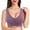 Purple, variant on ,Women's Mastectomy Front Closure Bra Support Removable Pad Bras Soft Comfy Bralettes Rose Gold 46