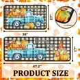 thumbnail image 3 of Fall Kitchen Mats, Fall Decor Autumn Pumpkin Floor Mat Set of 2, Non-Slip Backing Fall Kitchen Rugs, Fall Decorations for Home Harvest Thanksgiving Decor Holiday Rug 17"x47.2"+17"x30", 3 of 6