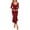 Red, variant on Ketyyh-chn99 Women's Cocktail Dresses Wedding Gown V-Neck Solid Party Dress Formal Swing Elegant Floral Dress Wedding Guest Red,2XL