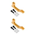 thumbnail image 2 of Guardoinrt Durable Bicycle Bike Disc Brake Mount Adapter Reliable Caliper PM to IS Conversion Gold Rear 2Set, 2 of 6