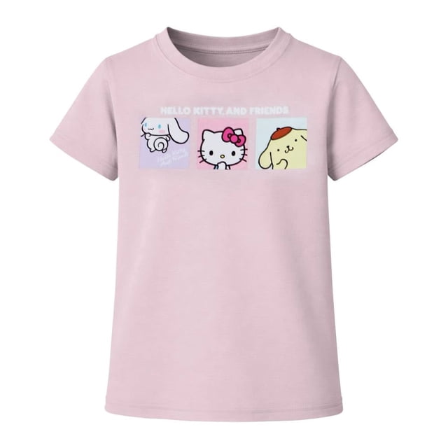 Playera Hello Kitty para niña, Manga Corta, Rosa, Talla 6