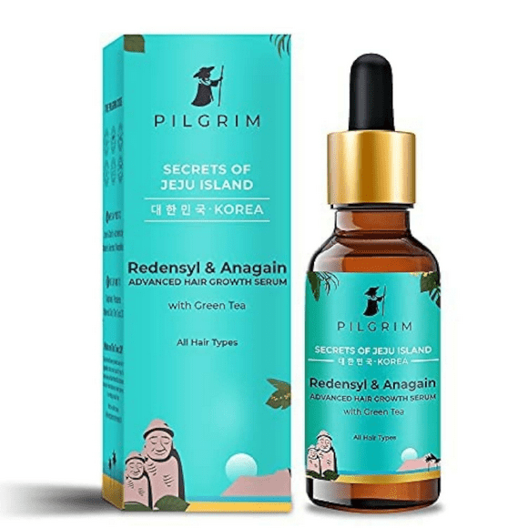 Pilgrim Redensyl 3% + Anagain 4% Advanced Hair Growth Serum with Green Tea - 50 ml