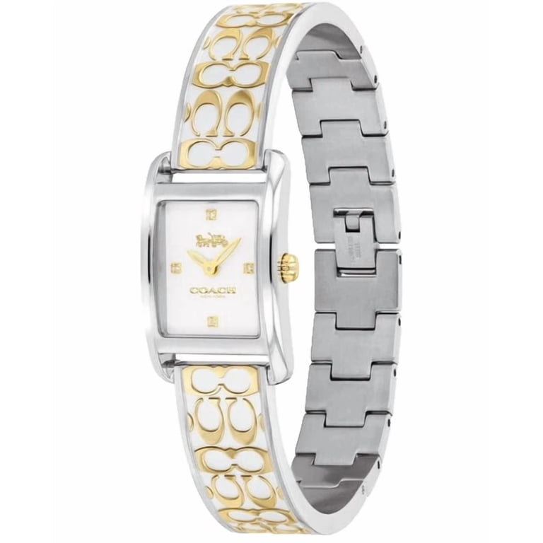 COPY - Coach women Watch 14502233 Coach Grand 14504433 Silver Logo Dial Leather Strap 36MM  main image 4