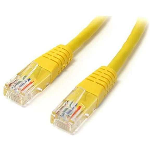 2 ft. Cat5e Yellow Molded RJ45 UTP Patch Cable