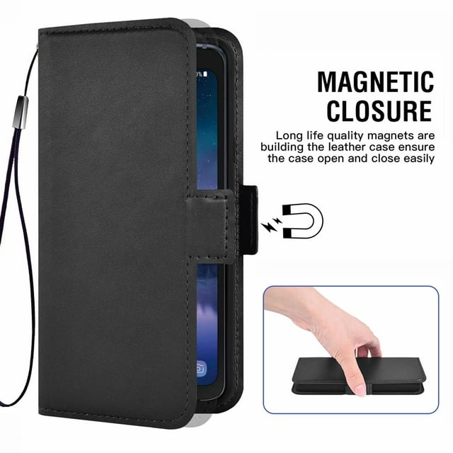 Case for Samsung Galaxy S8active, Phone Case Leather, Case Flip Case Magnetic Leather Case Protective Cover