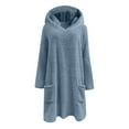 thumbnail image 5 of Cozy Fall Hoodies for Women Oversized Sweatshirt Casual Pullover with Pockets Trendy Autumn Outfits Loungewear Basic, 5 of 6