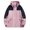 Pink, variant on Rain Jacket Men Casual Raincoat Windbreaker Solid Long Sleeves Zipper Hooded Outdoor Sports Jacket, Size M-5XL