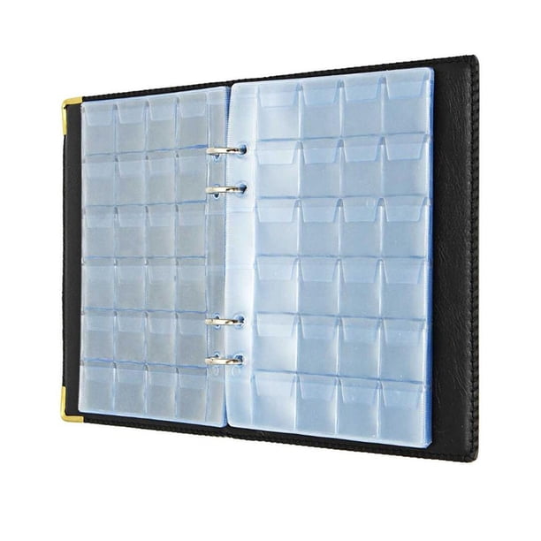 Inteprter 480 almacenamiento colección monedas álbumes carpeta conmemorativa volumen piezas carpeta antiguo cobre dinero gran capacidad rojo Almacenamiento y organización del hogar Negro Inteprter HA073998-01
