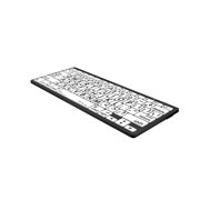 Large Print - Black on White Mini Bluetooth Keyboard - Mac