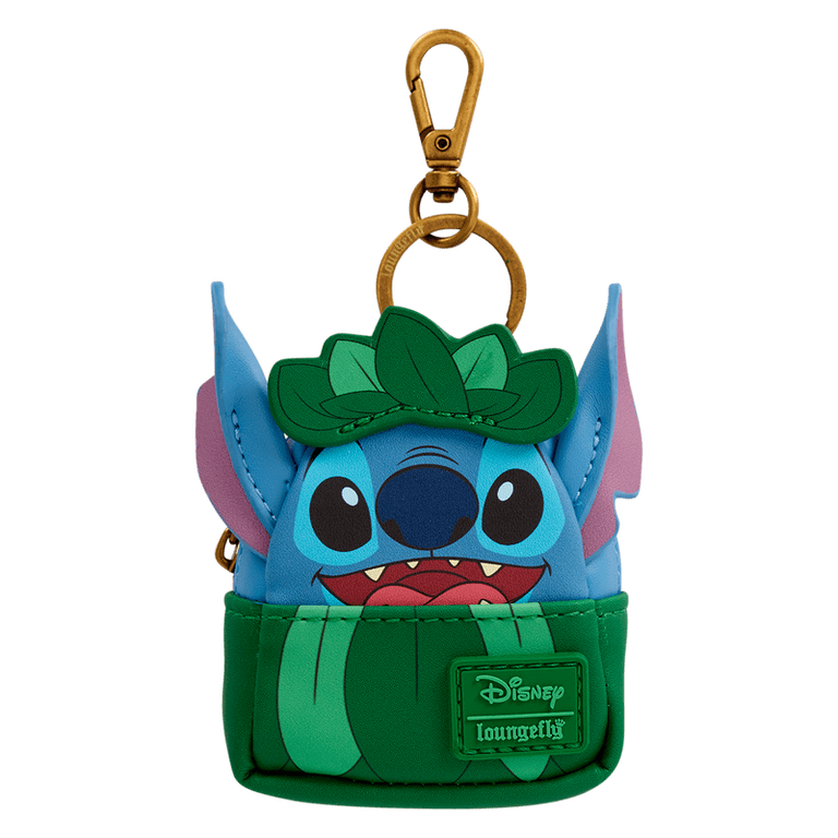 Disney Floral Stitch Mini Backpack and Keyring Charm Stitch Mini Backpack Bag Card WALLET & Key Chain Gift Set  main image 4