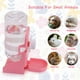 thumbnail image 3 of Botella de agua de conejo, dispensador de agua con suspensión para mini mascota, conejito, cobaya, chinchilla, botella de agua automática de 500 ml (rosa), 3 of 5