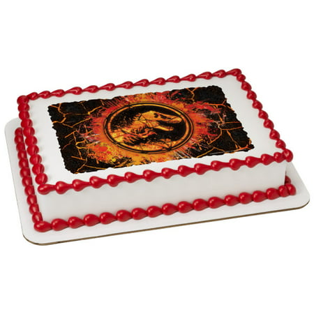 Jurassic World 2 Molten 1/4 Sheet Image Cake Topper Edible Birthday