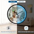 thumbnail image 5 of Voice Activated Clock with Glow Light 12 Inch Large Silent Wall Clock Battery Operated for Home Decor Charming Christmas Doorway, 5 of 8