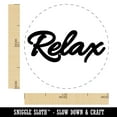 thumbnail image 2 of Relax Fun Text Self-Inking Rubber Stamp Ink Stamper - Brown Ink - Medium 1 Inch, 2 of 7