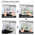 thumbnail image 5 of Yayeee Faucet Mat for Kitchen Sink 14.7" Diatomite Long Splash Guard Pad, Green Animals Pattern, 5 of 7