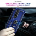 thumbnail image 6 of Jiahe Cover For Samsung Galaxy Z Fold4,Magnetic Armor Shockproof Metal Rotating Ring Stand Hard PC Case Cover,Blue, 6 of 7