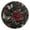 BlacK, variant on YAZAOO Decorative Wall Clock Size:25cm Midnight Garden Whispers Design Pattern Clock