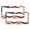 Pattern-291, variant on Eagle Big Animal License Plate Cover 2 Pcs Set July 4th Car License Plate Frame Gift for Dad 2 Round Holes Stainless Aluminum License Plate Frames