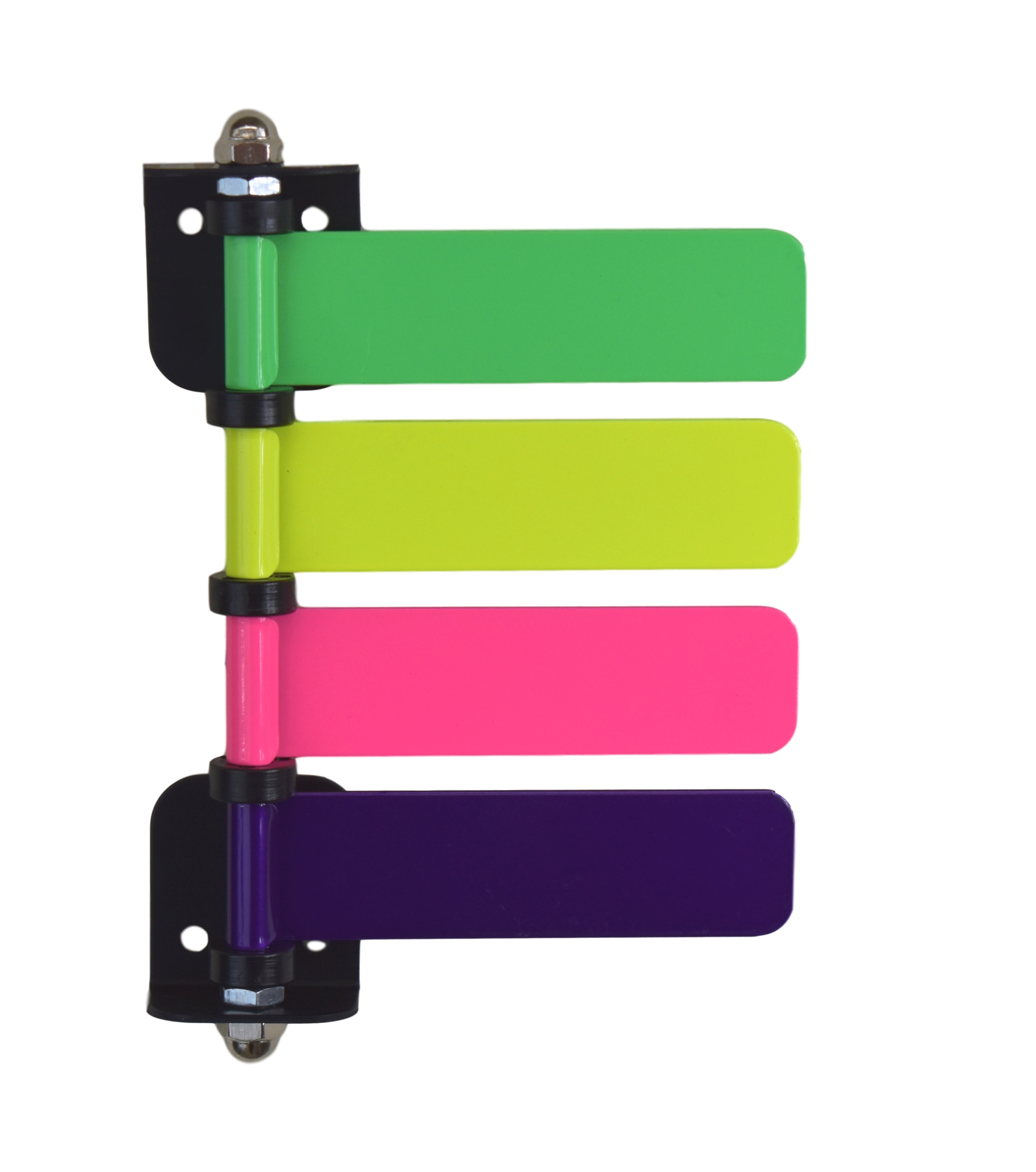 4" Exam Room Status & Signal Flag System in High Visibility Neon Colors (4 Flag)