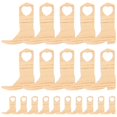 thumbnail image 2 of Beige Wooden Boot Decorations with Heart Eyelet for Rustic Barn Weddings, 50pcs Miniature Size, 2 of 2