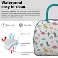 thumbnail image 3 of Womens White Dinosaurs Rainbows Cacti Pattern Lunch Box for Work,Insulated Lunch Bag for Women,Loncheras Para Mujer,Leakproof Adult Lunch Bag for Work,Beach,Travel,Picnic,Camping, 3 of 7