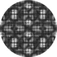 thumbnail image 1 of Ahgly Company Indoor Round Patterned Charcoal Black Area Rugs, 7' Round, 1 of 6