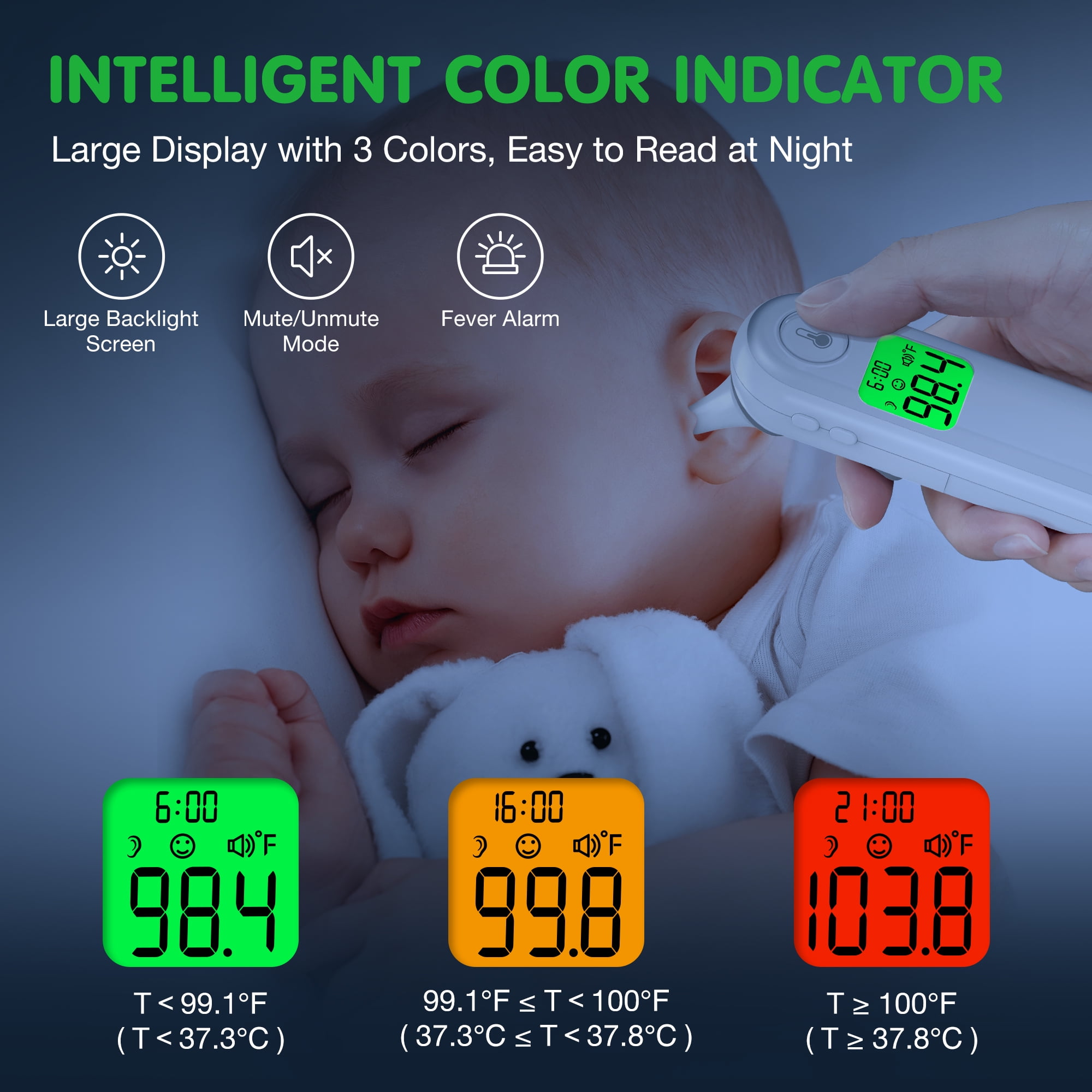 Non-Contact Digital Infrared Forehead Thermometer ET-306 – SEJOY Store