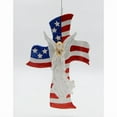 thumbnail image 3 of Ceramic Angel American Flag Cross Wall Decor 11in Patriotic Religious Gift, 3 of 3