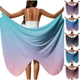 thumbnail image 2 of Frostluinai Women's Plus Size Spaghetti Strap Cover Up Gradient Beach Sarongs Backless Wrap Long Dress Beachwear Bikini Swimsuit Cover up, 2 of 10