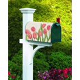 thumbnail image 4 of Tulip Magnetic Mailbox Cover - Mother''s Day Rustic Watercolor Pink Tulip Spring Flower Floral Mailbox Covers Standard Size 21x18inch Polyester Mailbox Wraps Cover For Home Garden Outdoor Decoration, 4 of 6