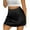 Black, variant on Weardear Silk Skirts for Women 2025 Summer Mini Skirt Elastic High Waisted A Line Skirt with Zipper