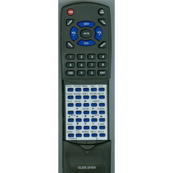 Replacement Remote for LG 6710CDAL01B, RT6710CDAL01B, DTV418, LGDVT418, DVT418