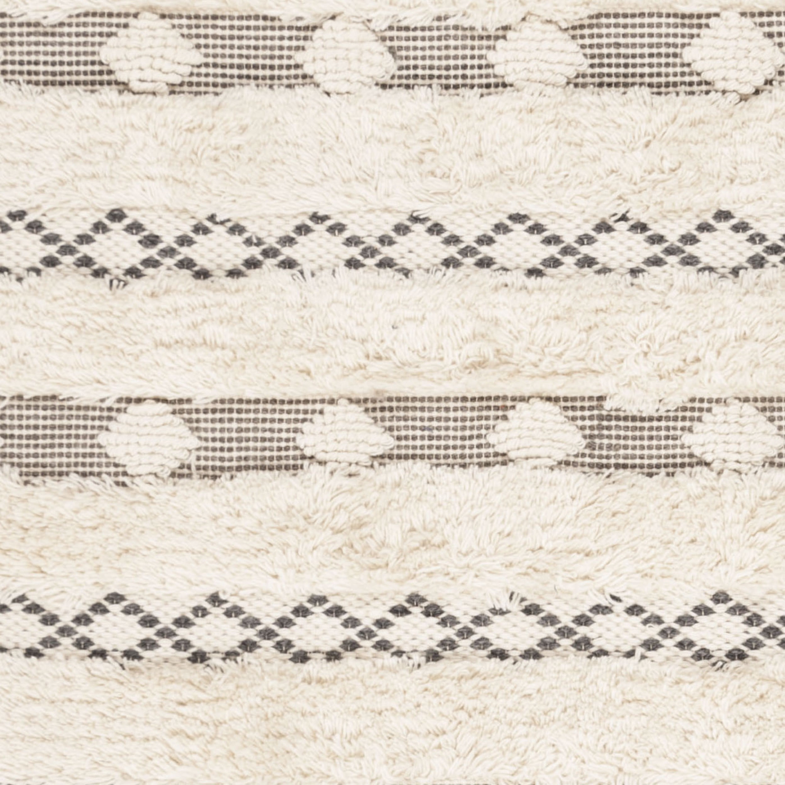 SAFAVIEH Natura Jazmyn Geometric Striped Braided Wool Area Rug, Ivory/Grey, 8' x 10'