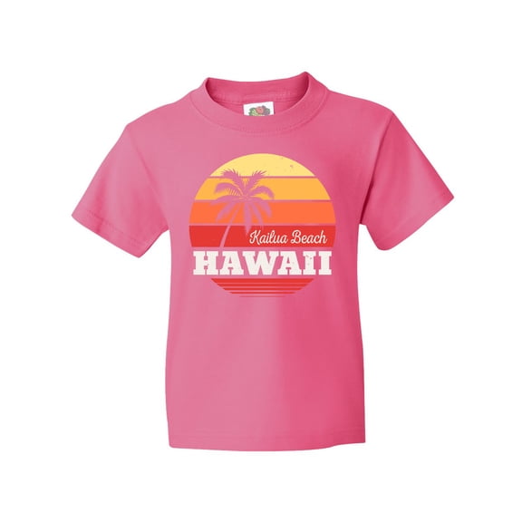 Inktastic Kailua Beach Hawaii Retro Sunset Youth T-Shirt