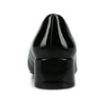 thumbnail image 4 of Journee Womens Saarii Slip On Block Heel Round Toe Pumps, 4 of 11
