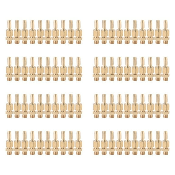 80Pcs 1/8 Inch DN6 Brass Gushing Water Fountain Nozzles Universal Water Curtain Nozzle Landscape Garden Fountain