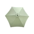 thumbnail image 4 of Aukfa 10ft Patio Solar LED Lighted Outdoor Umbrellas with Cross Base for Market Beach Pool - Green, 4 of 8