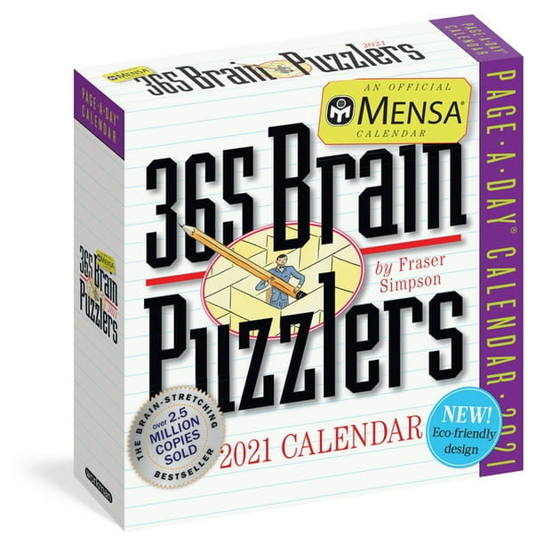 Mensa 365 Brain Puzzlers PageaDay Calendar 2021 (Other)