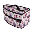 thumbnail image 1 of Bolsa de almacenamiento para plancha con cierre de cremallera para la mayoría de las planchas Bolsa de almacenamiento para plancha de vapor de mano Rosa roja, 1 of 9