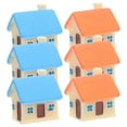 thumbnail image 5 of LOLIPPYY 6pcs Mini House Figurines Cute Miniature Micro Landscape Resin House Statues for Plant Pot Fairy Garden Dollhouse Ornament Decoration, 5 of 7
