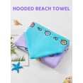 thumbnail image 5 of Usaibhir Hooded Kids Beach Towels - Toddler Bath Towel Girls Boys Swim Cover-ups for Ages 3 to 7 Kids Pool Towels Quick Dry Lightweight Soft Microfiber Poncho 23.6x47.2 inch, 5 of 8