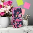 thumbnail image 3 of Pen + Gear Floral Backpack Shaped Pencil Pouch with Strap, 3 of 3